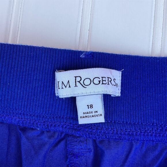KIM ROGERS Women's Blue Comfort Waist Shorts Size 18 Casual Summer - Picture 5 of 10